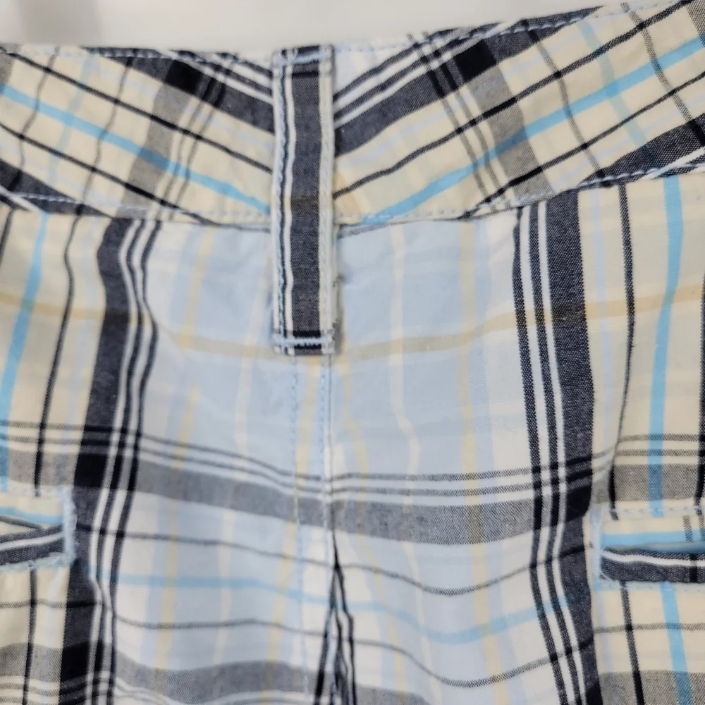 Croft&Barrow Mens 100% Cotton‎ Chino Plaid Shorts Size 38